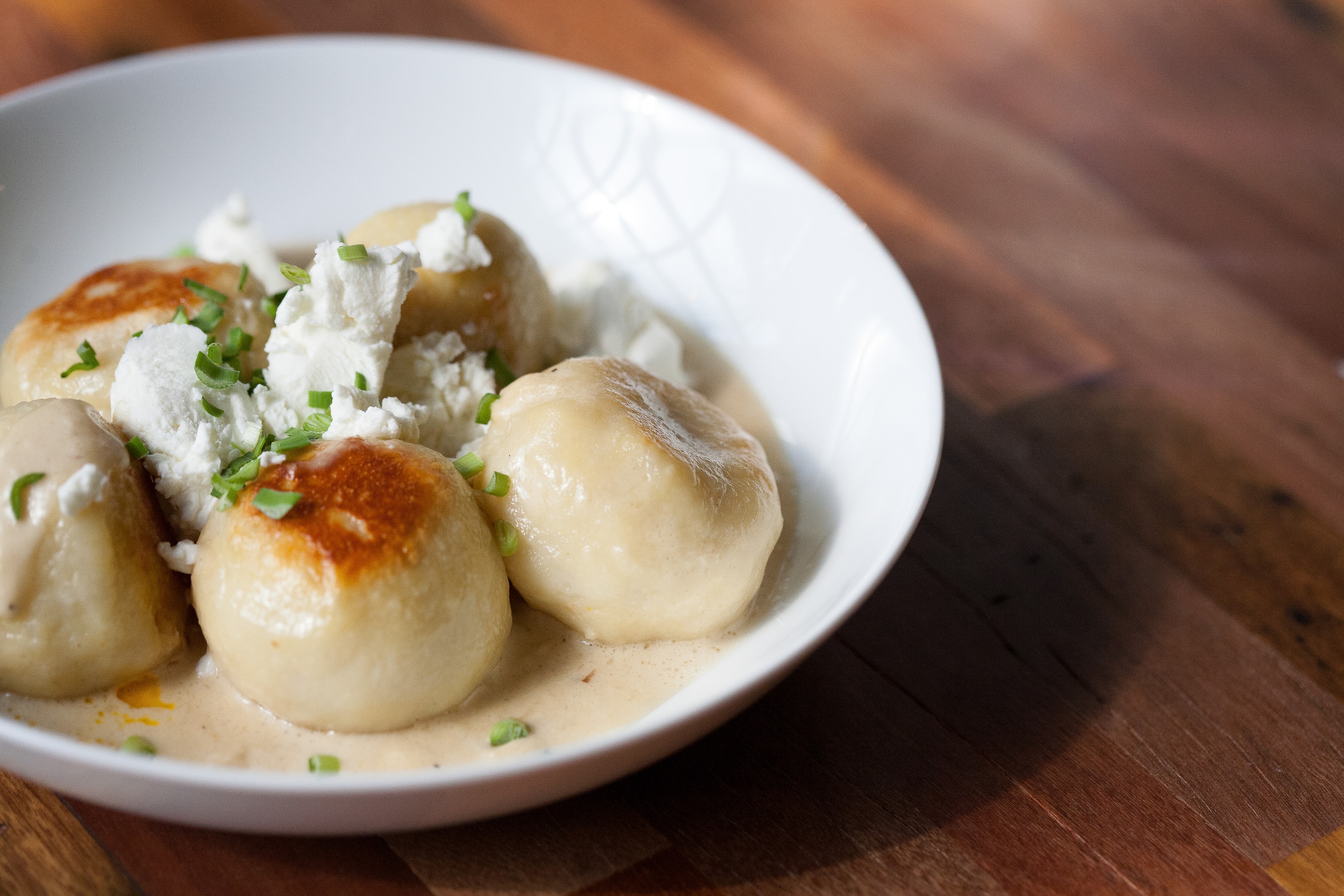 Seared Scallops with Cream Sauce — Food photography by Spice & Ink