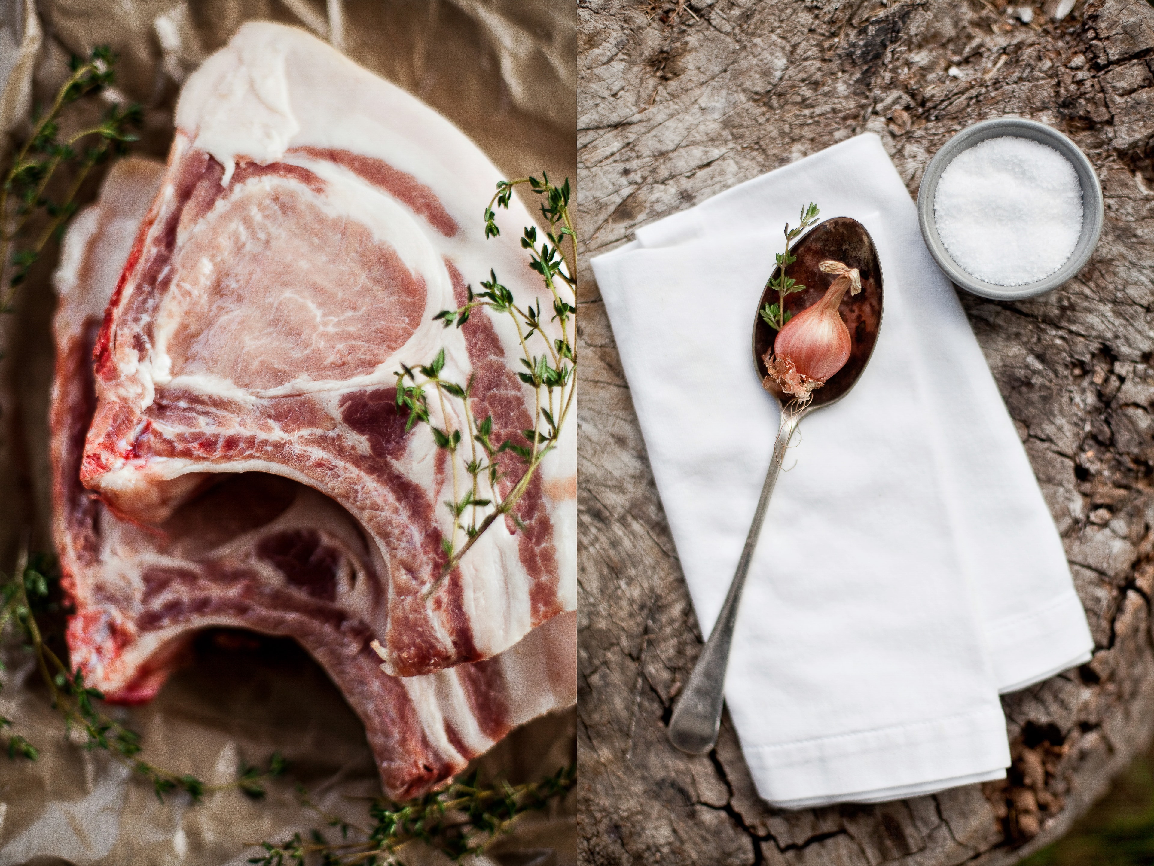 Raw Lamb Chops — Food photography by Spice & Ink