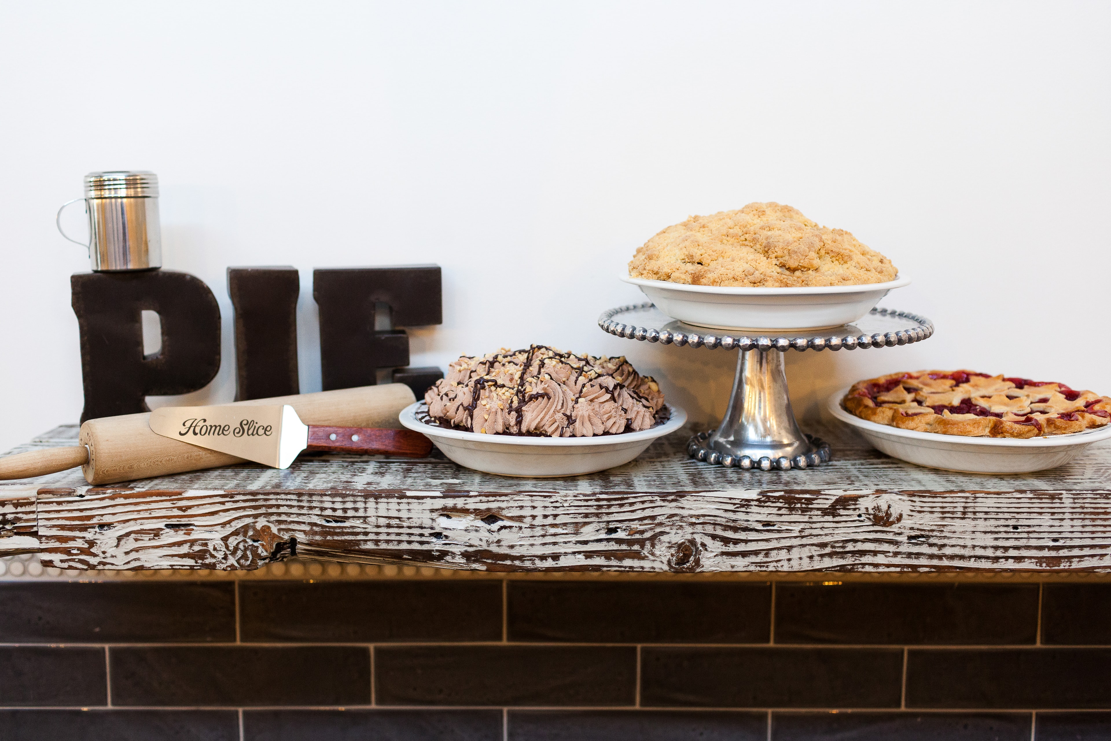 Homemade Pies Display — Food photography by Spice & Ink