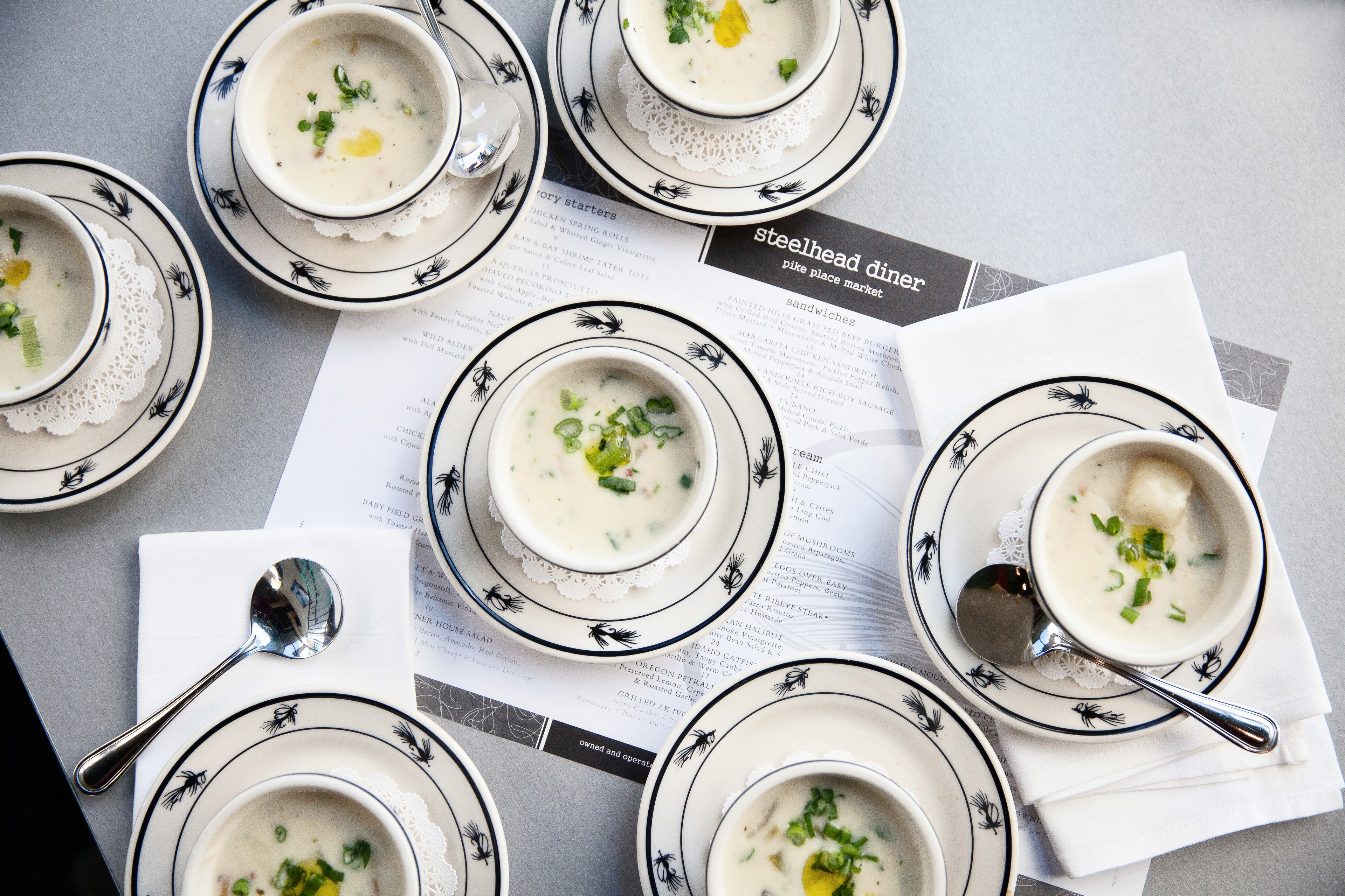 Cream Soup Bowls — Food photography by Spice & Ink