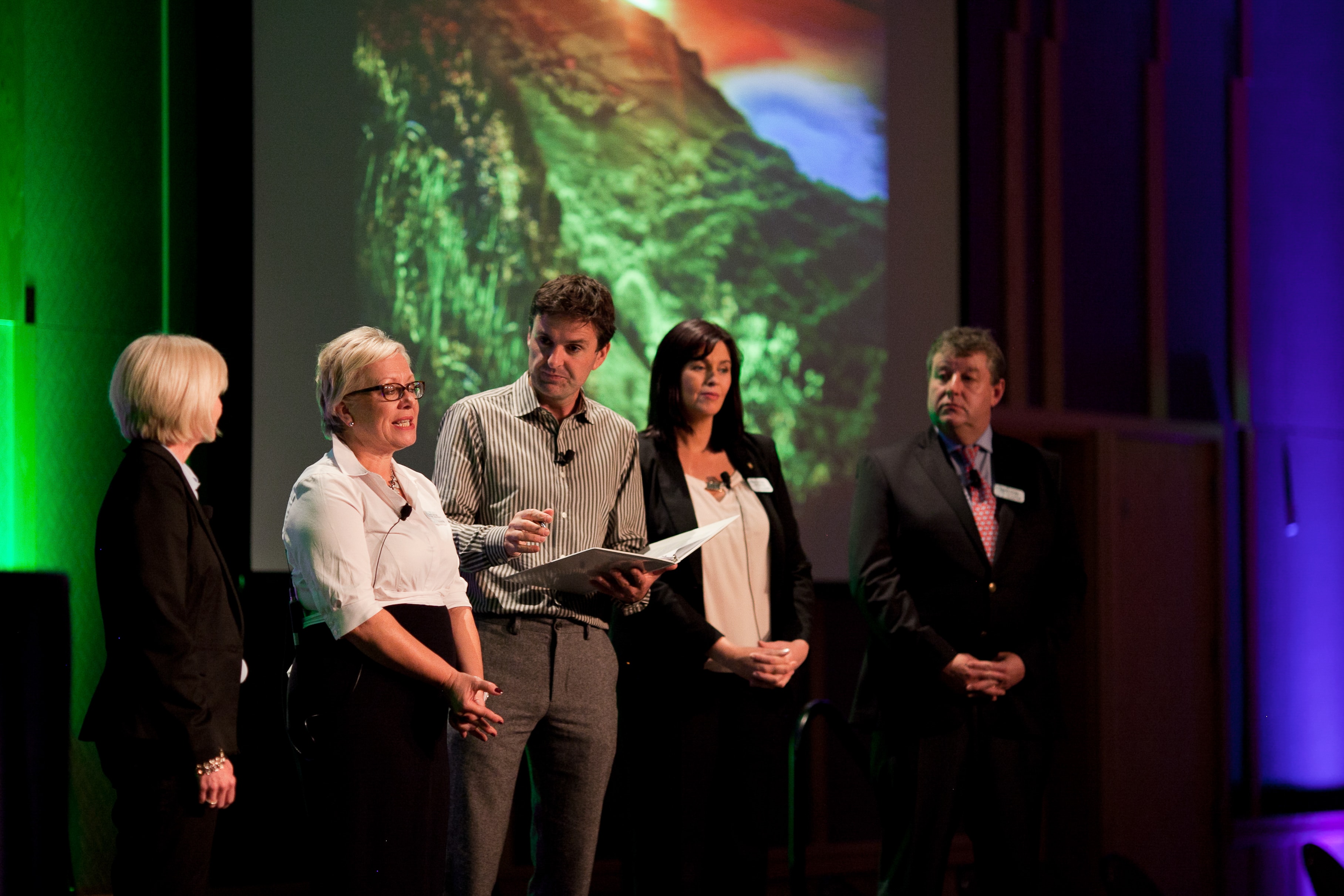 Panel Discussion on Stage — Events photography by Spice & Ink