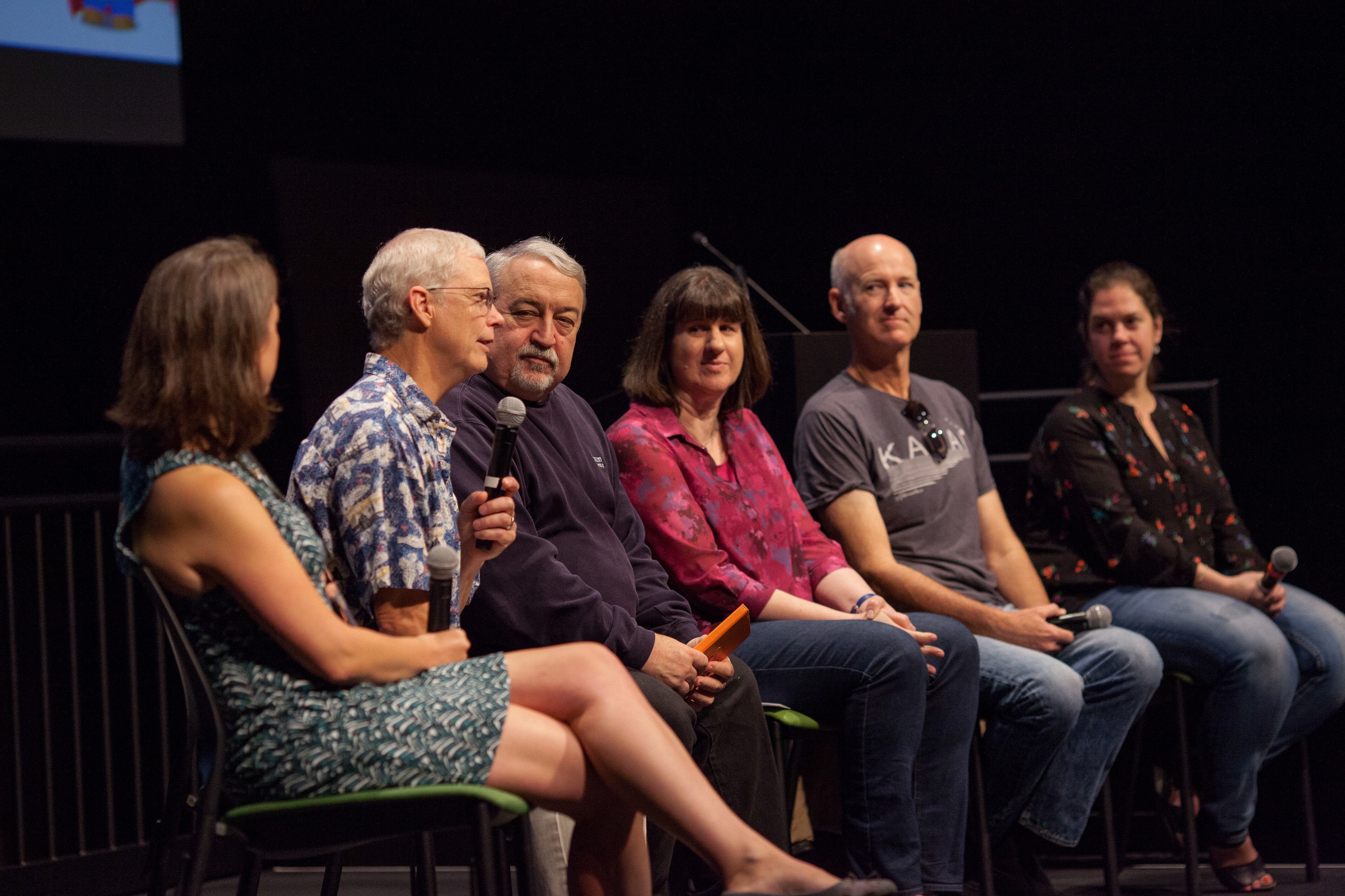 Five-Person Panel on Stage — Events photography by Spice & Ink