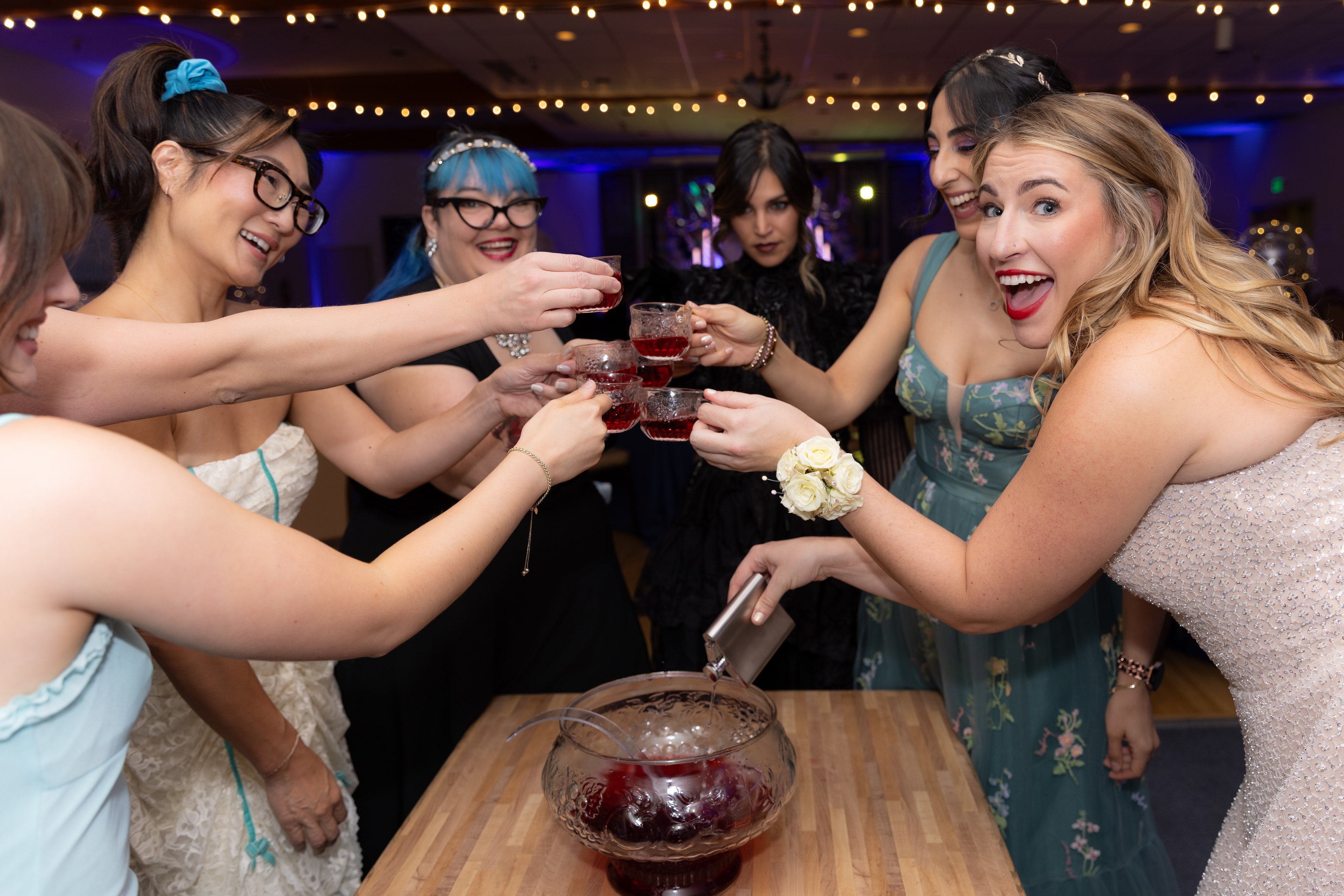 Friends Toasting at Celebration — Events photography by Spice & Ink