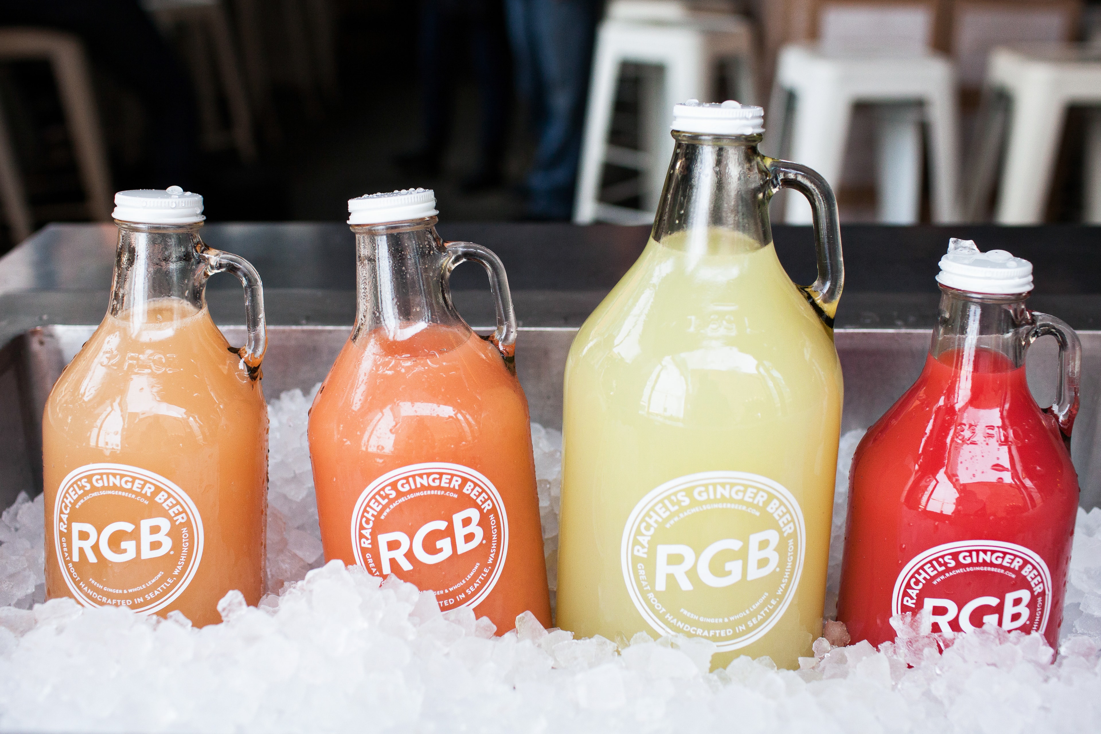 Ginger Beer Bottles on Ice — Products photography by Spice & Ink