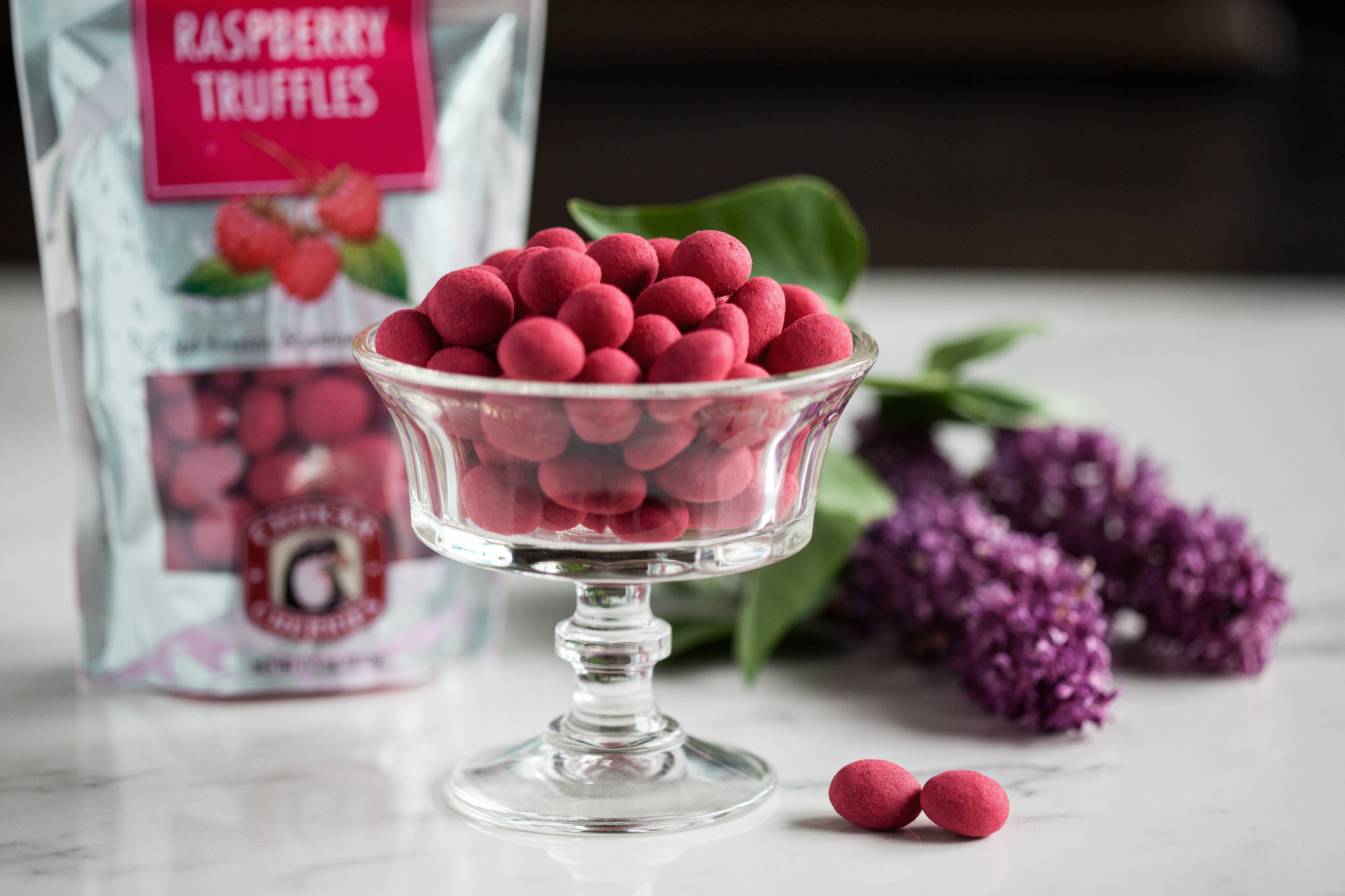 Raspberry Truffles — Products photography by Spice & Ink