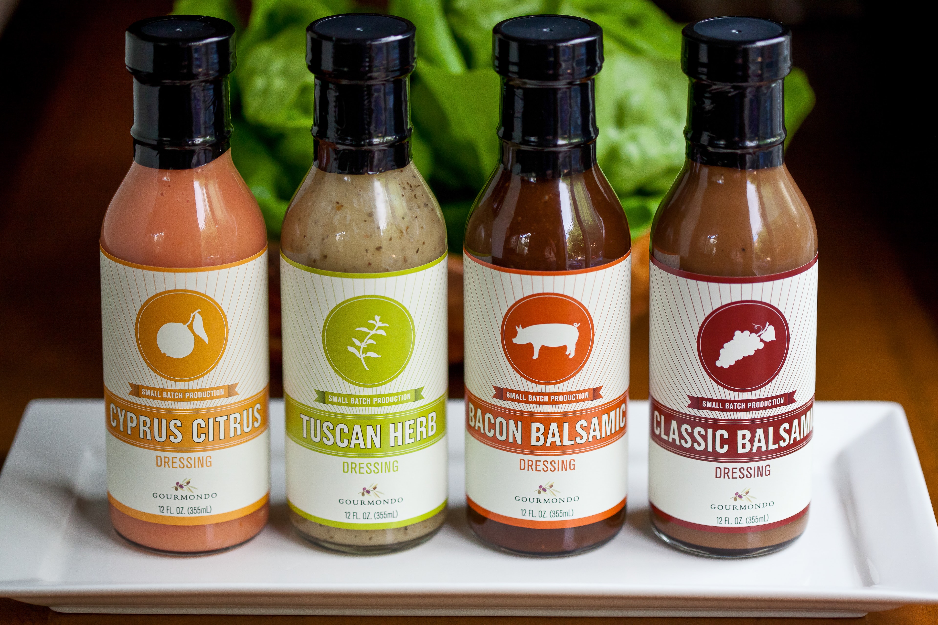 Gourmet Salad Dressings — Products photography by Spice & Ink