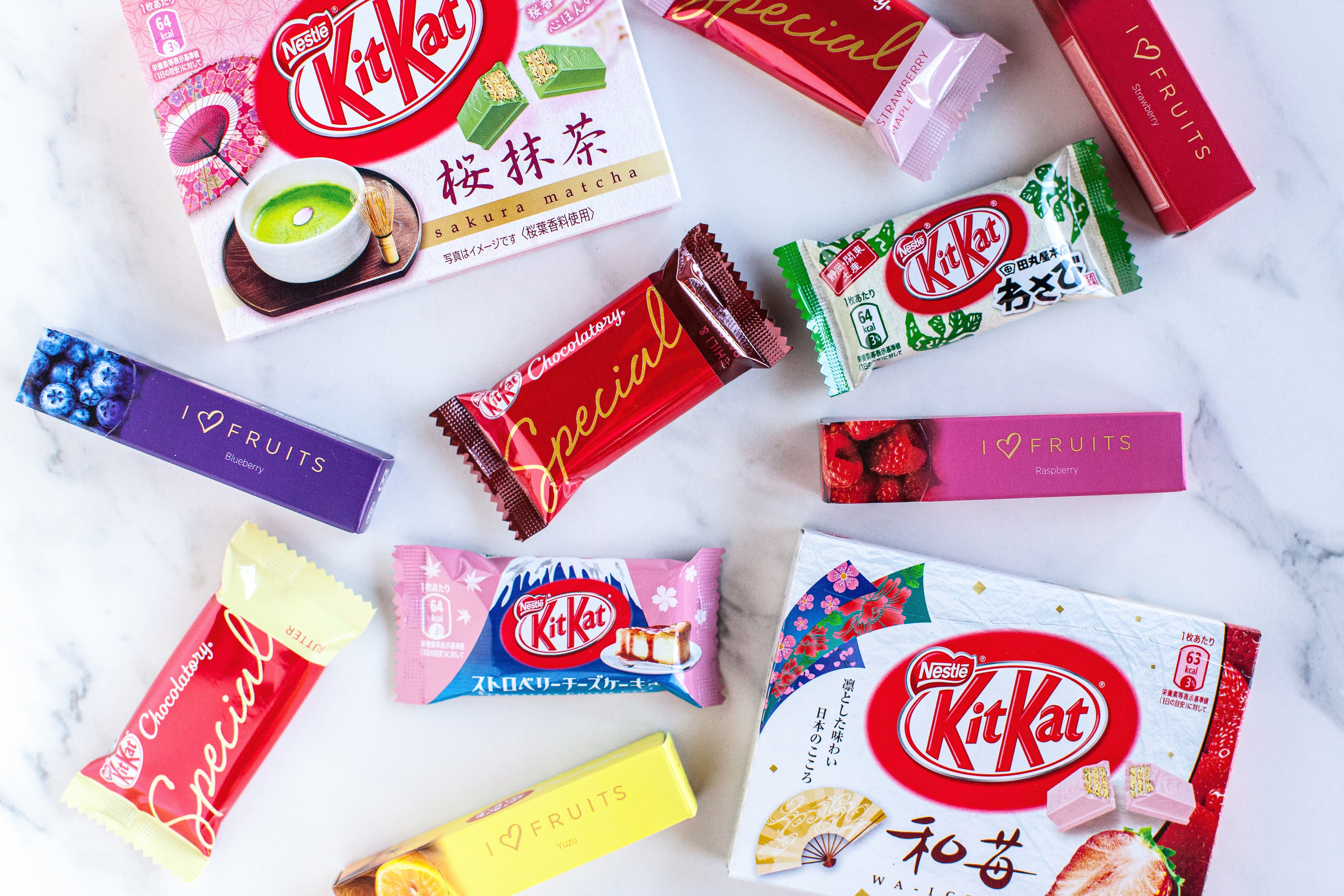 Japanese Kit Kat Collection — Products photography by Spice & Ink