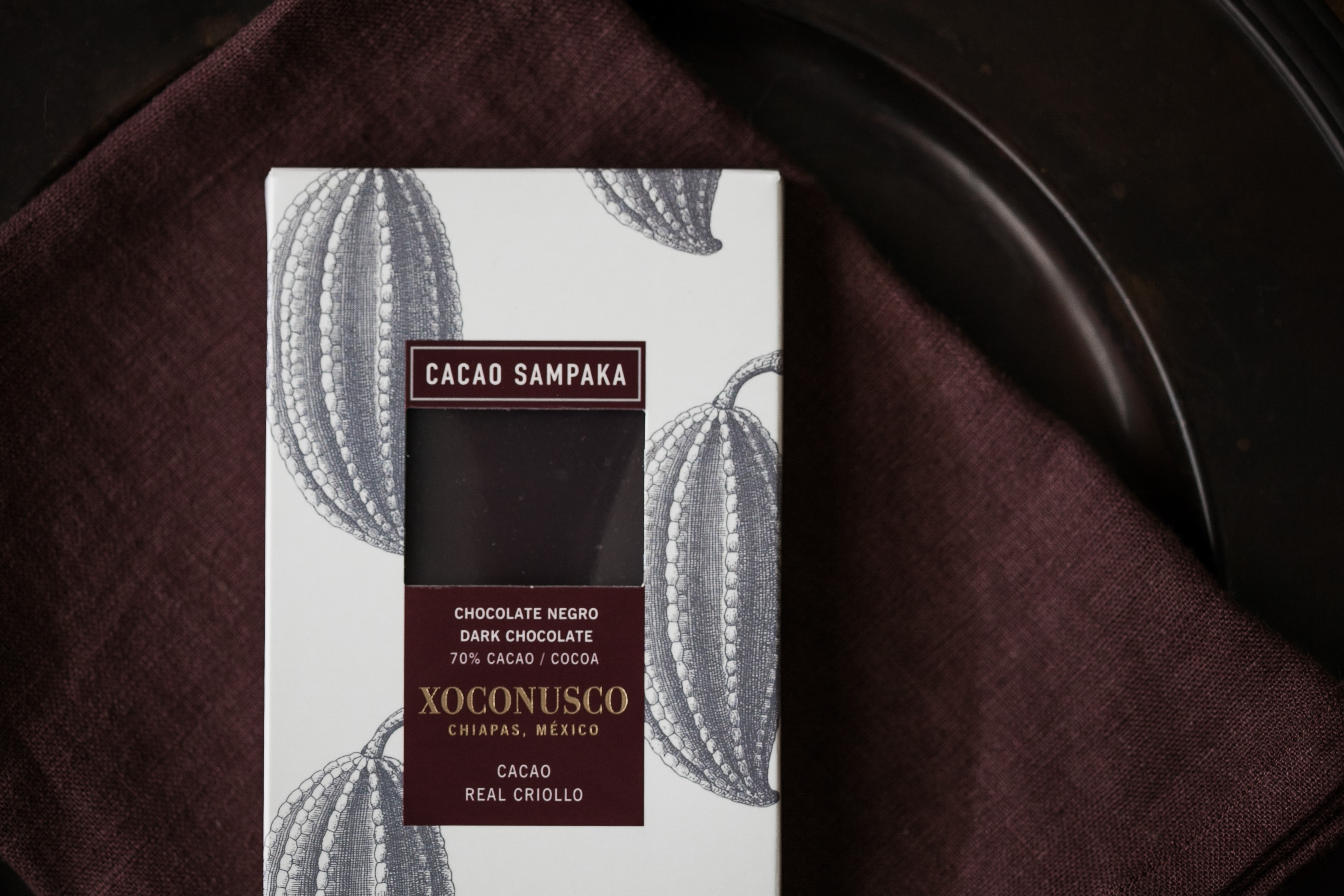 Cacao Sampaka Chocolate Bar — Products photography by Spice & Ink