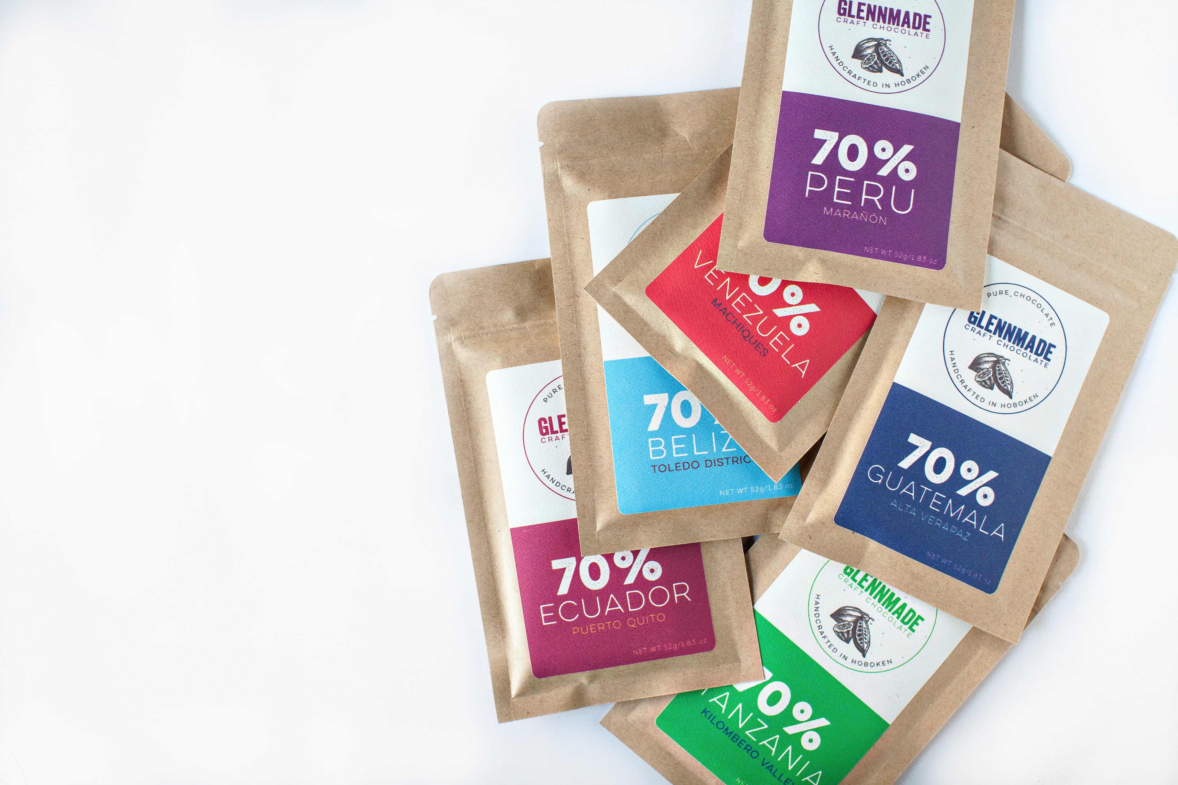Artisanal Chocolate Bars — Products photography by Spice & Ink