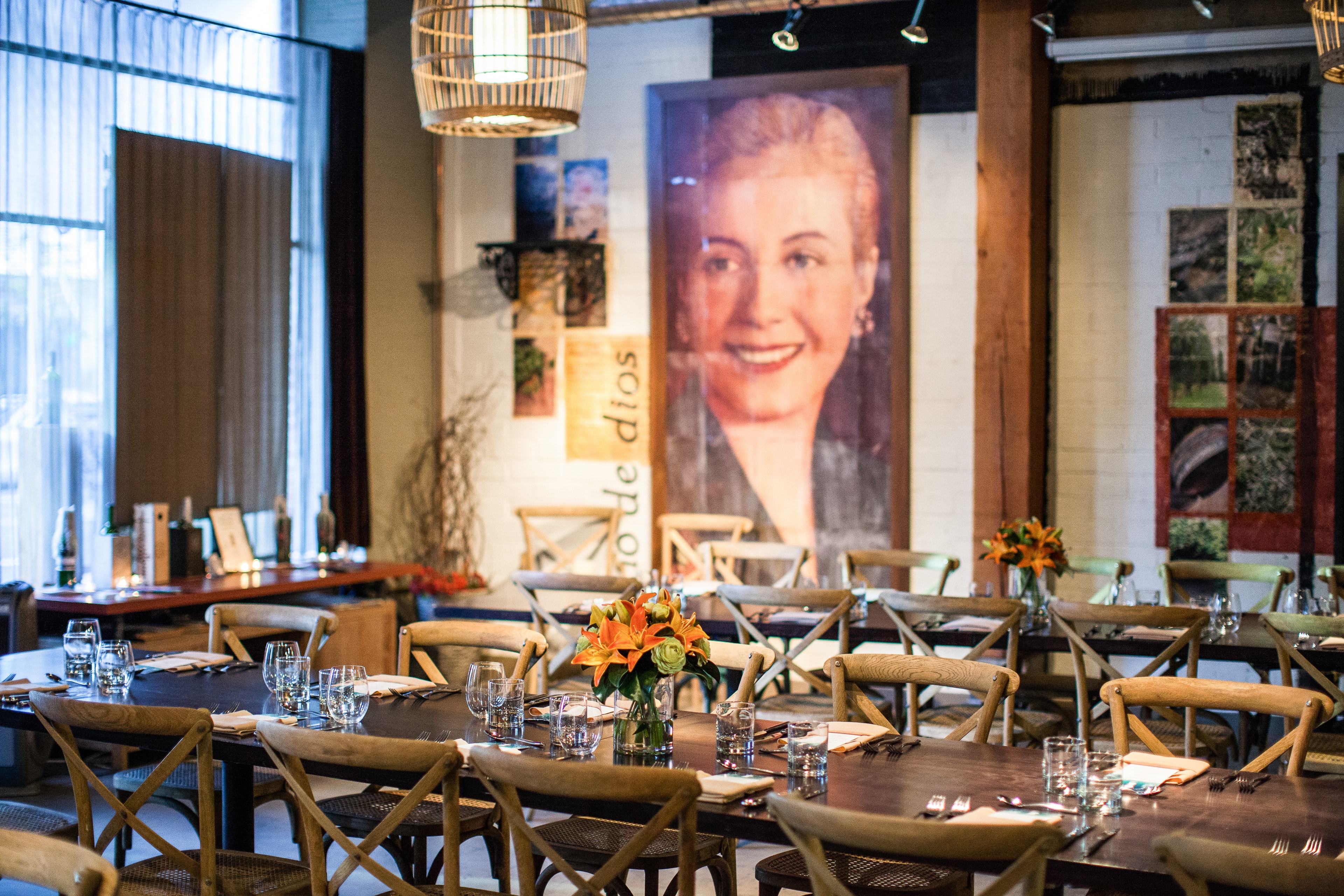 Upscale Restaurant with Portrait — Spaces photography by Spice & Ink