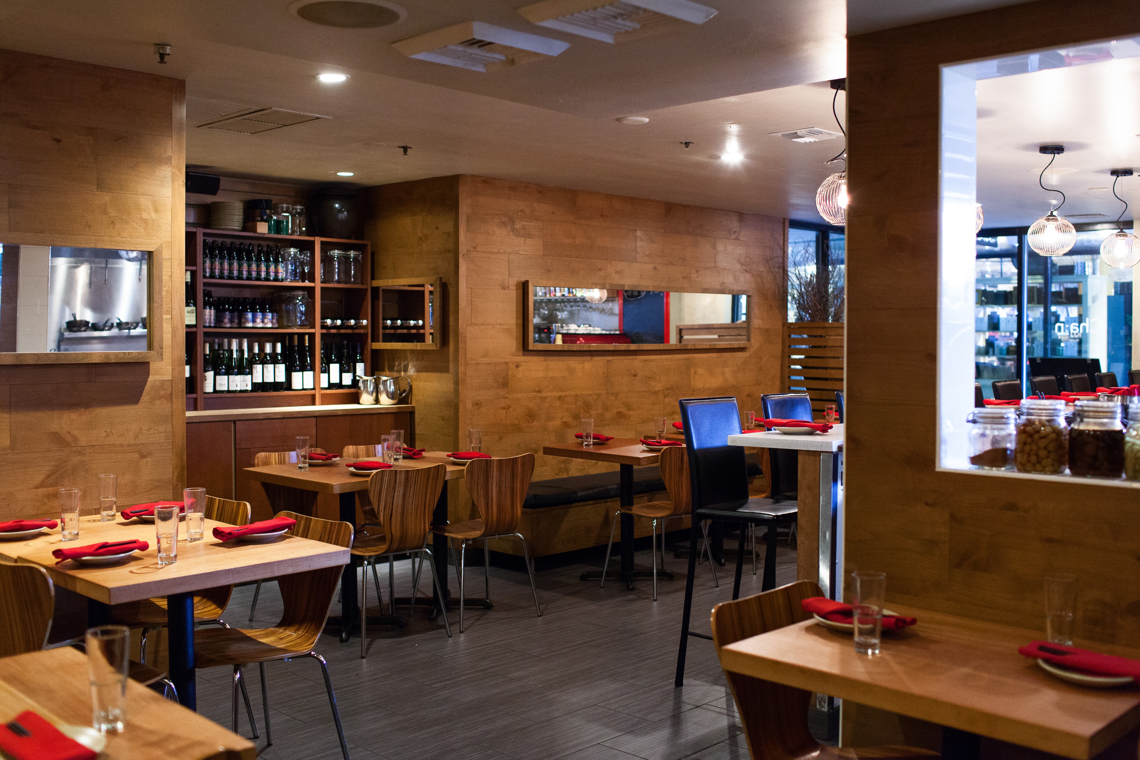 Modern Restaurant with Wine Bar — Spaces photography by Spice & Ink